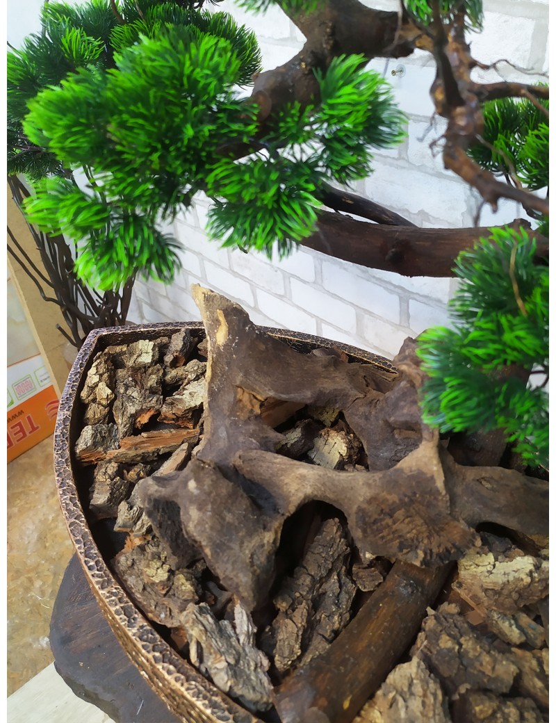 Knstlicher Desktop-Bonsai-Baum, Kiefern-Zickzack-Baum
